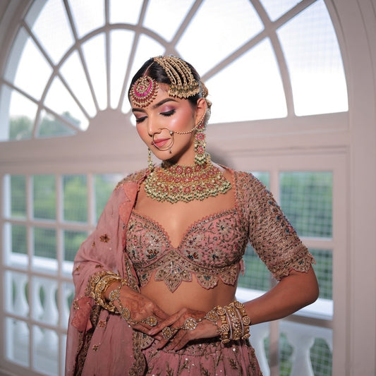 Pachi Kundan Studded with Ruby and Shell Pearl