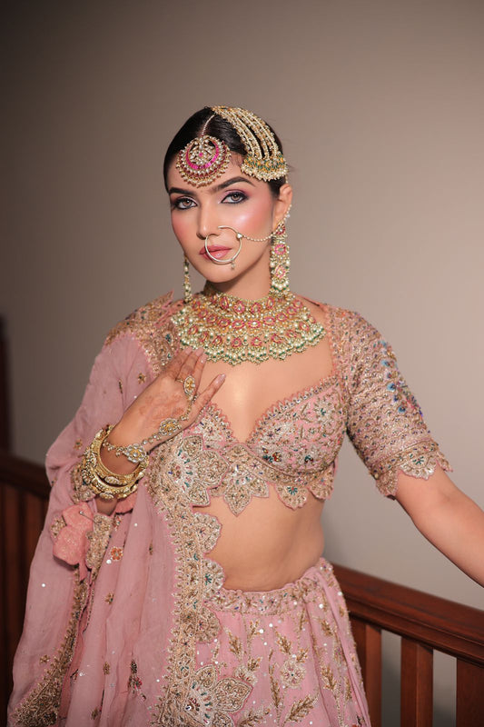 Pachi Kundan Studded with Ruby and Shell Pearl