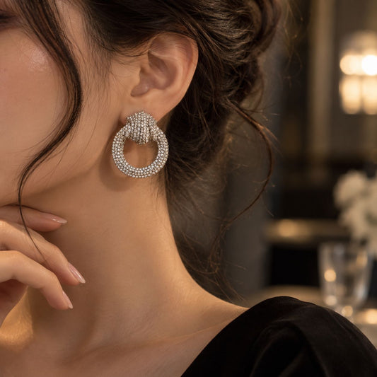 Round Shape Jarkan Earrings