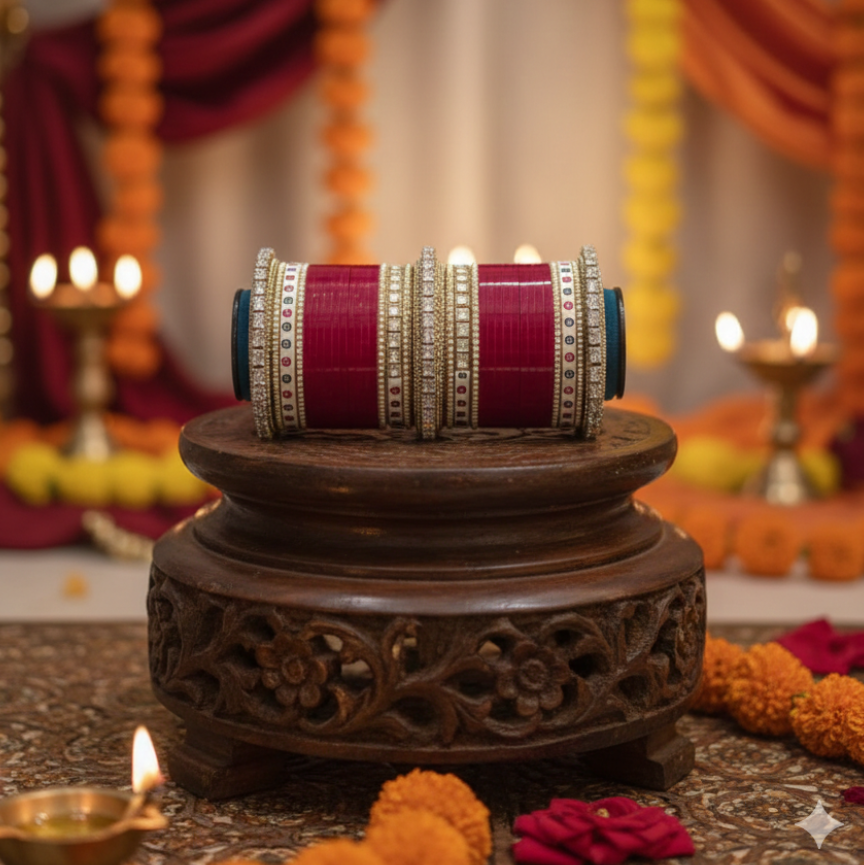 CHURA WITH KUNDAN BANGLES