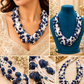Pearl Beaded Ruby Mala