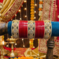TRADITIONAL RED CHURA WITH KUNDAN BANGLES