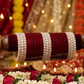 DEEP MAROON TRADITIONAL CHURA