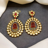 STATEMENT MEENA KARI EARRING
