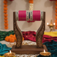 DARK PINK CHURA WITH A.D BANGLES