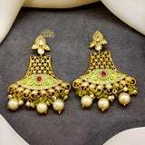 Meena Kari Kundan Earrings