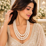 Shell Pearl 3 Lines Mala