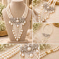 Designer American Diamond Shell Pearl Necklace