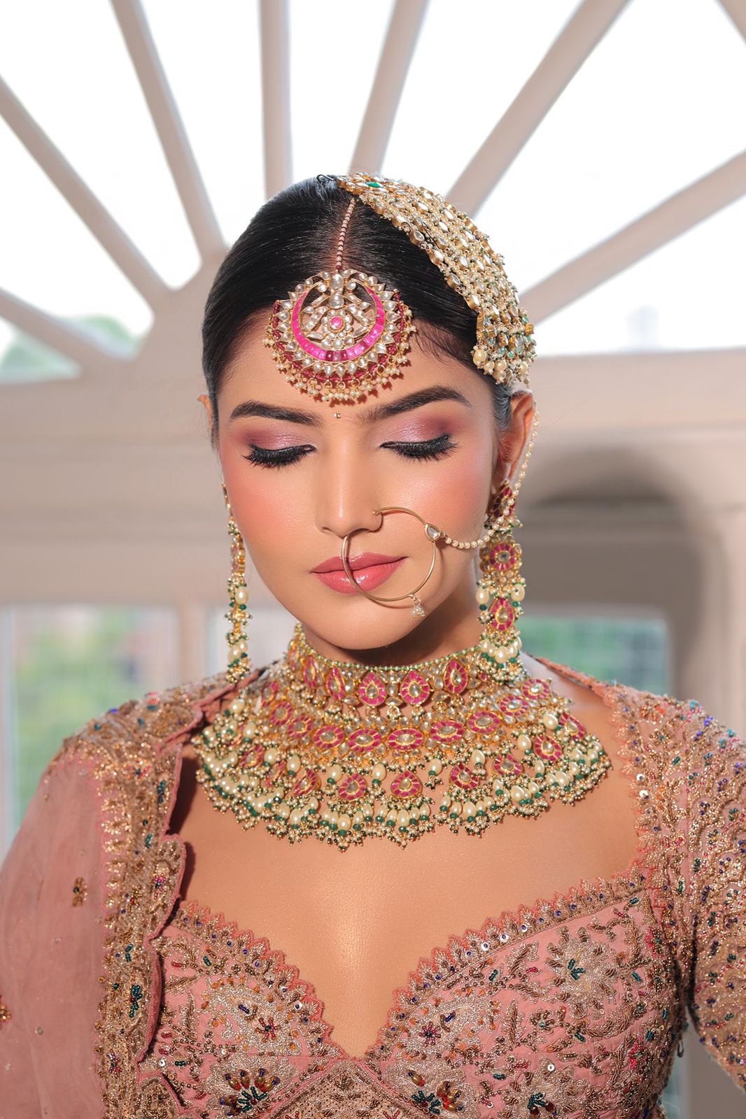 Pachi Kundan Studded with Ruby and Shell Pearl