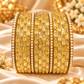 Pastel Embellished Glass Bangles with Pearl & Stone Detailing (both hands)