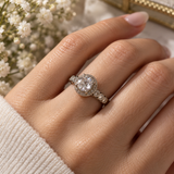 Solitaire Studded with Diamonds