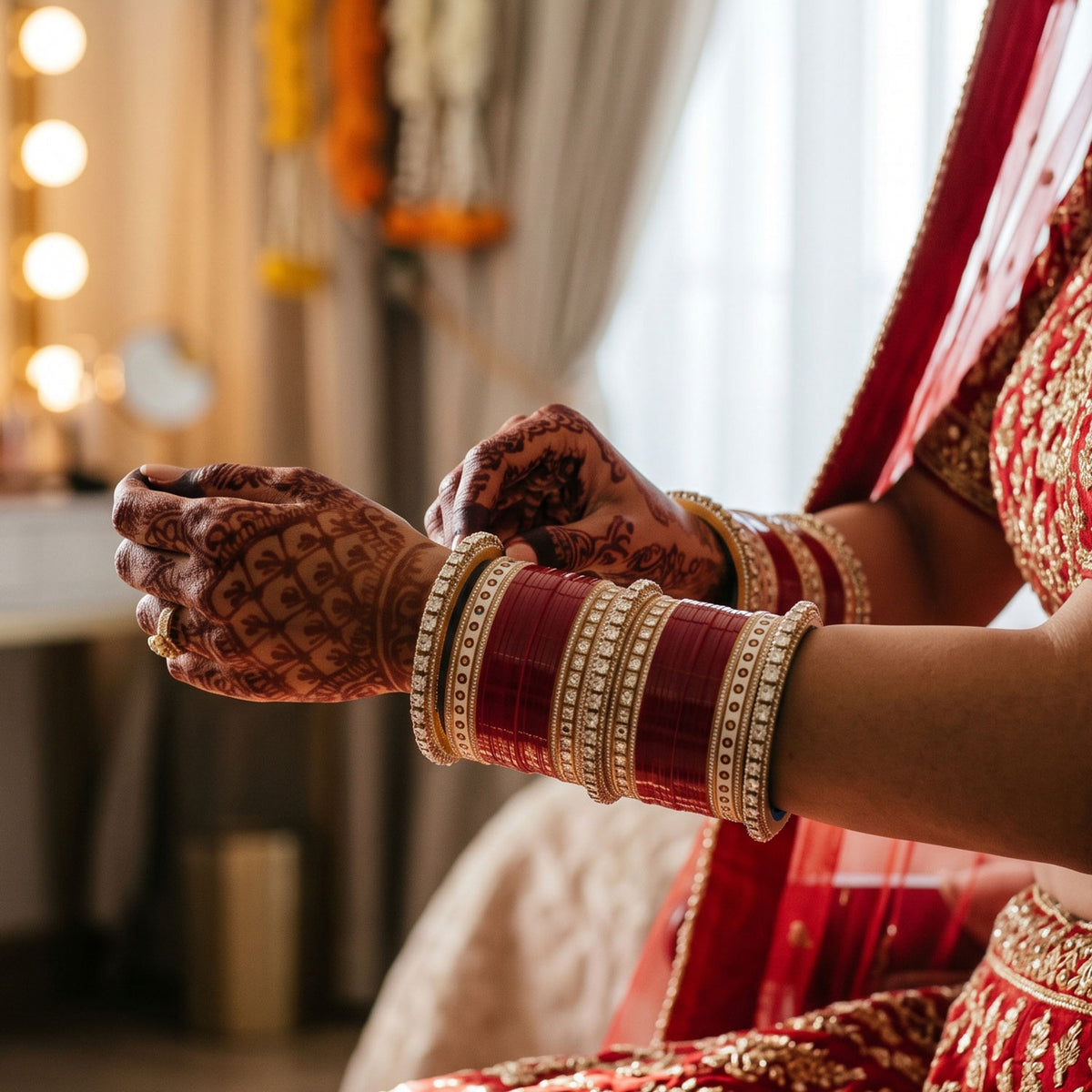 CHURA WITH KUNDAN BANGLES