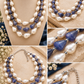 Stylish Drop Shape Pearl With Pink Beads