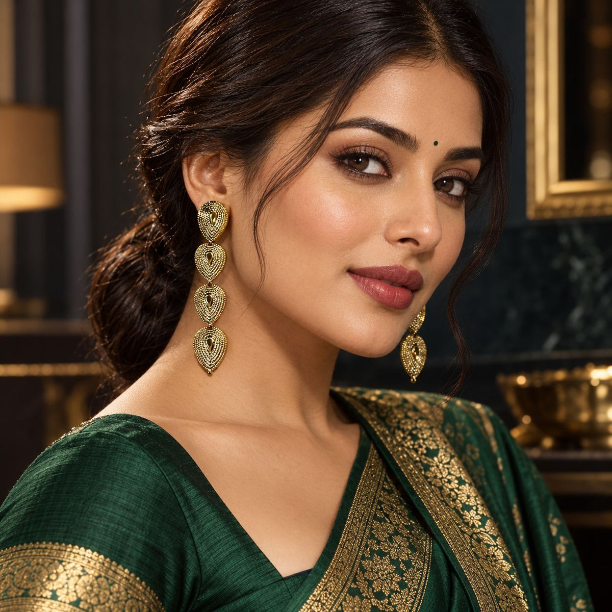 Anti Tarnish Gold Plated Earings
