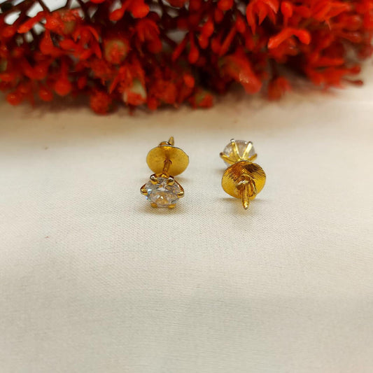 American Diamond Studs 8mm with Screw