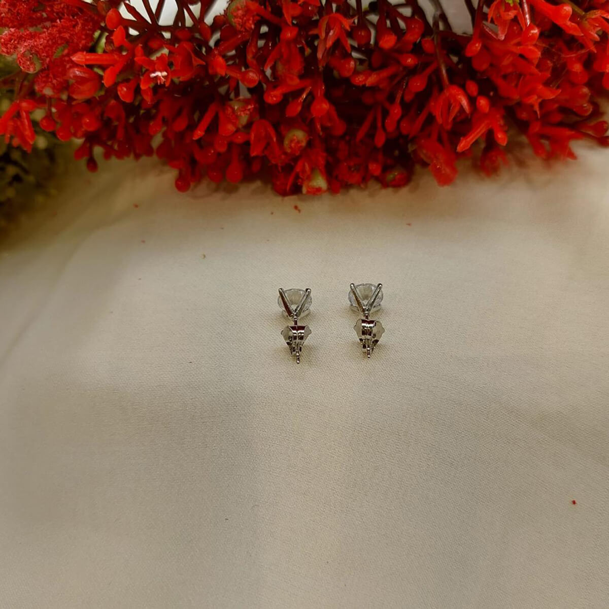 American Diamond Studs 8mm with Screw