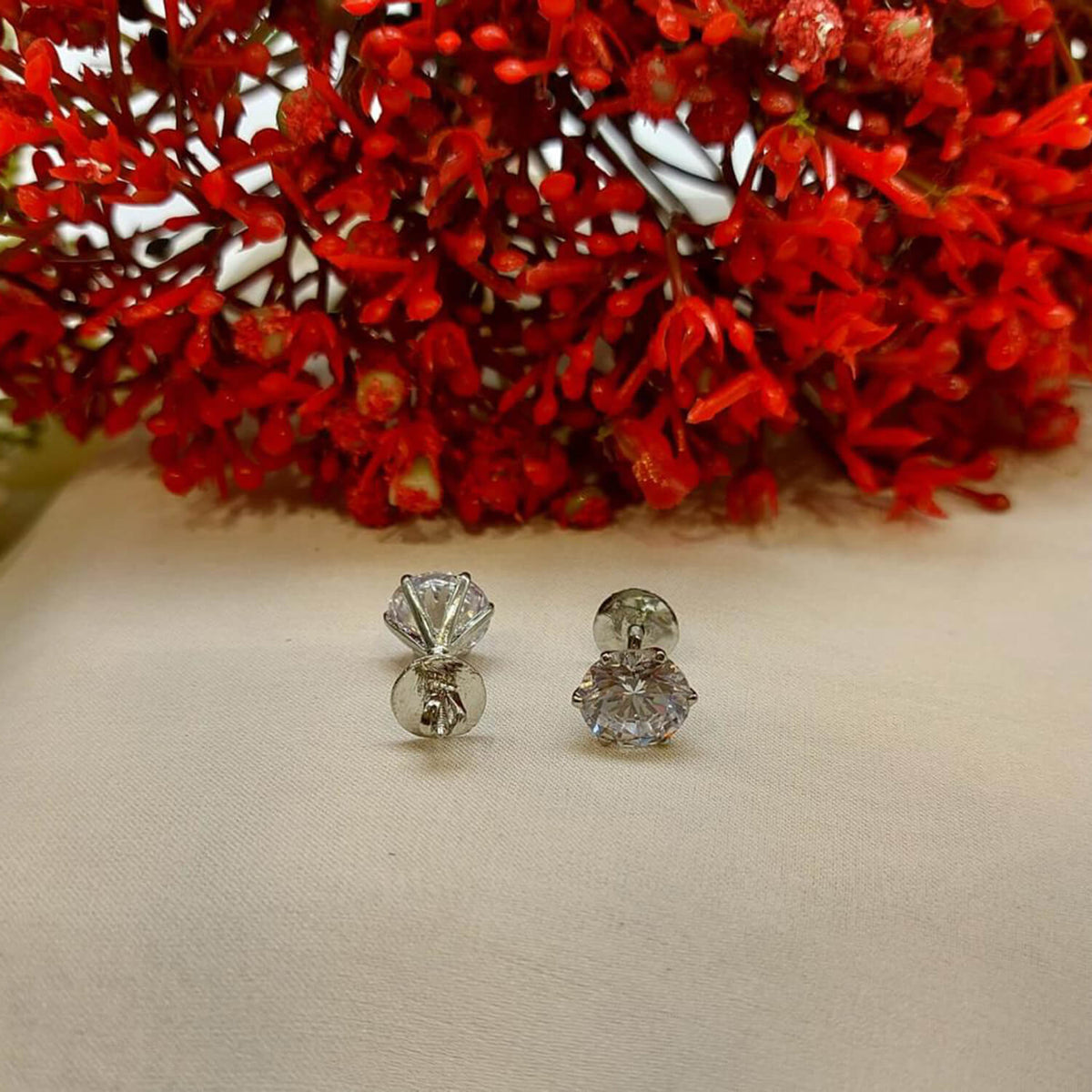 American Diamond Studs 12mm with Screw
