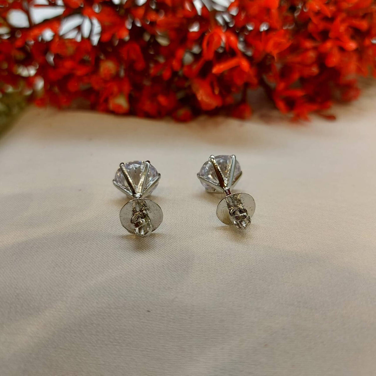 American Diamond Studs 12mm with Screw