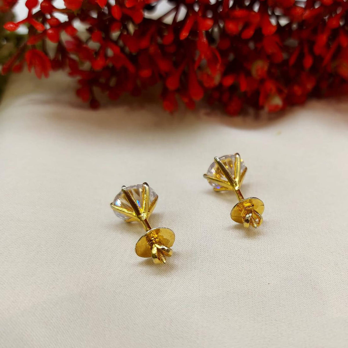 American Diamond Studs 12mm with Screw