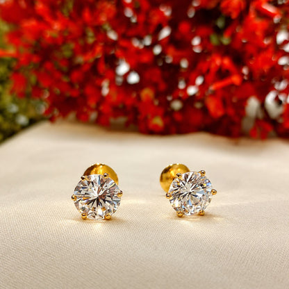 American Diamond Studs 12mm with Screw