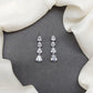 American Diamond Drop Line Band Necklace