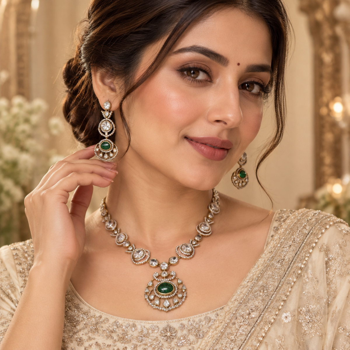 Uncut Kundan Polki Necklace
