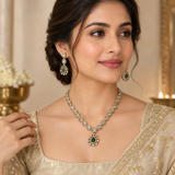 Uncut Kundan Necklace Round Shape