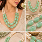 Semi Precious Double Line Mala