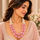 Semi Precious Double Line Mala